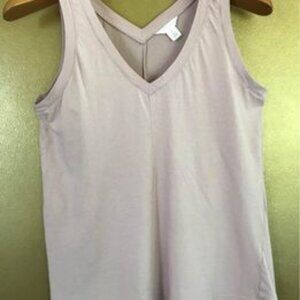 CASLON Nordstroms Luxurious Double V Tank in Soft Lavender women’s Medium
